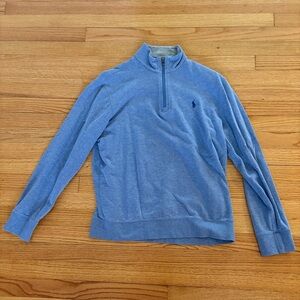 Men's Blue Polo Ralph Lauren Half-Zip Sweater